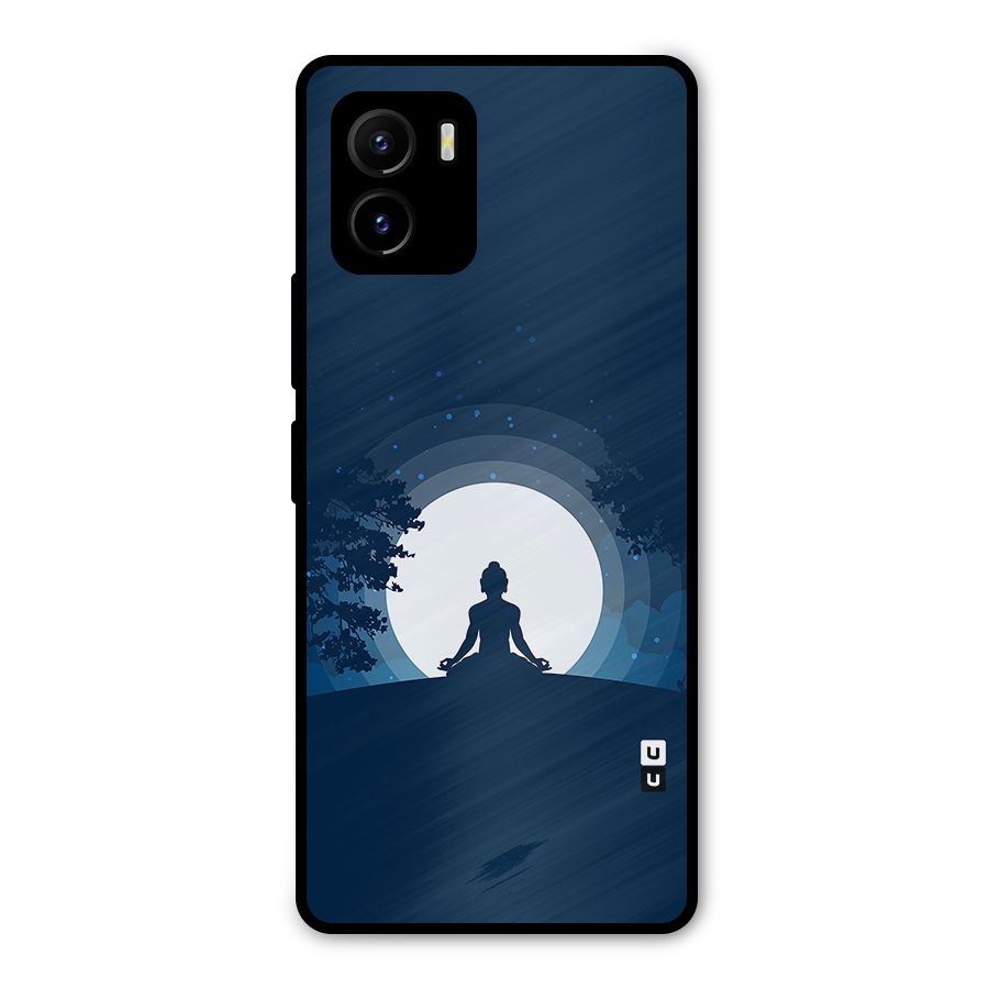 Calm Meditation Metal Back Case for Vivo Y15s