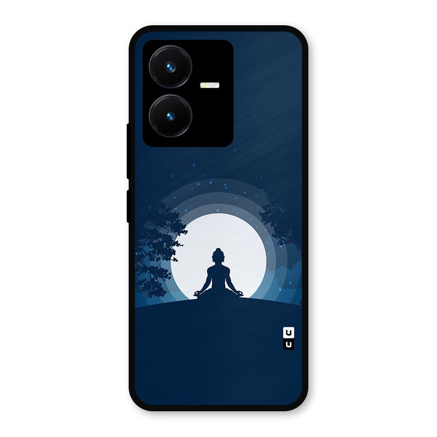 Calm Meditation Metal Back Case for Vivo Y22