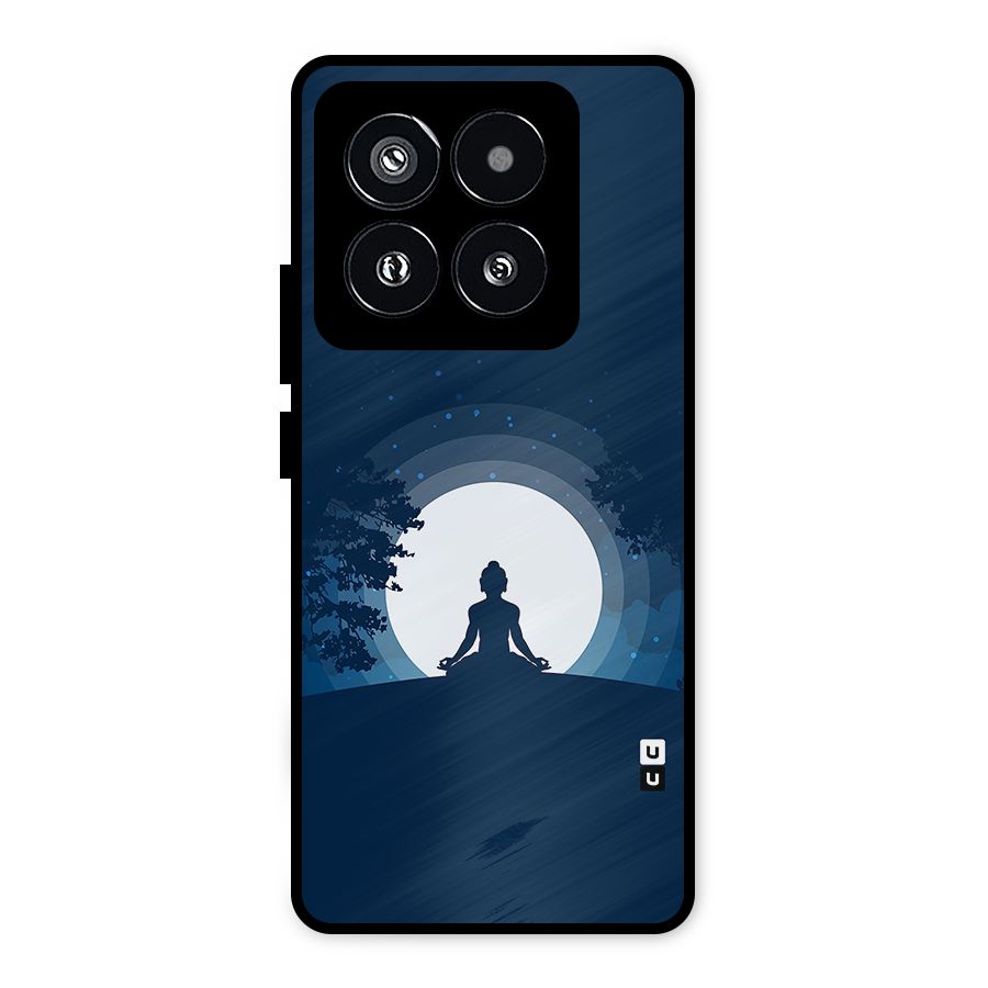 Calm Meditation Metal Back Case for Xiaomi 14 Pro