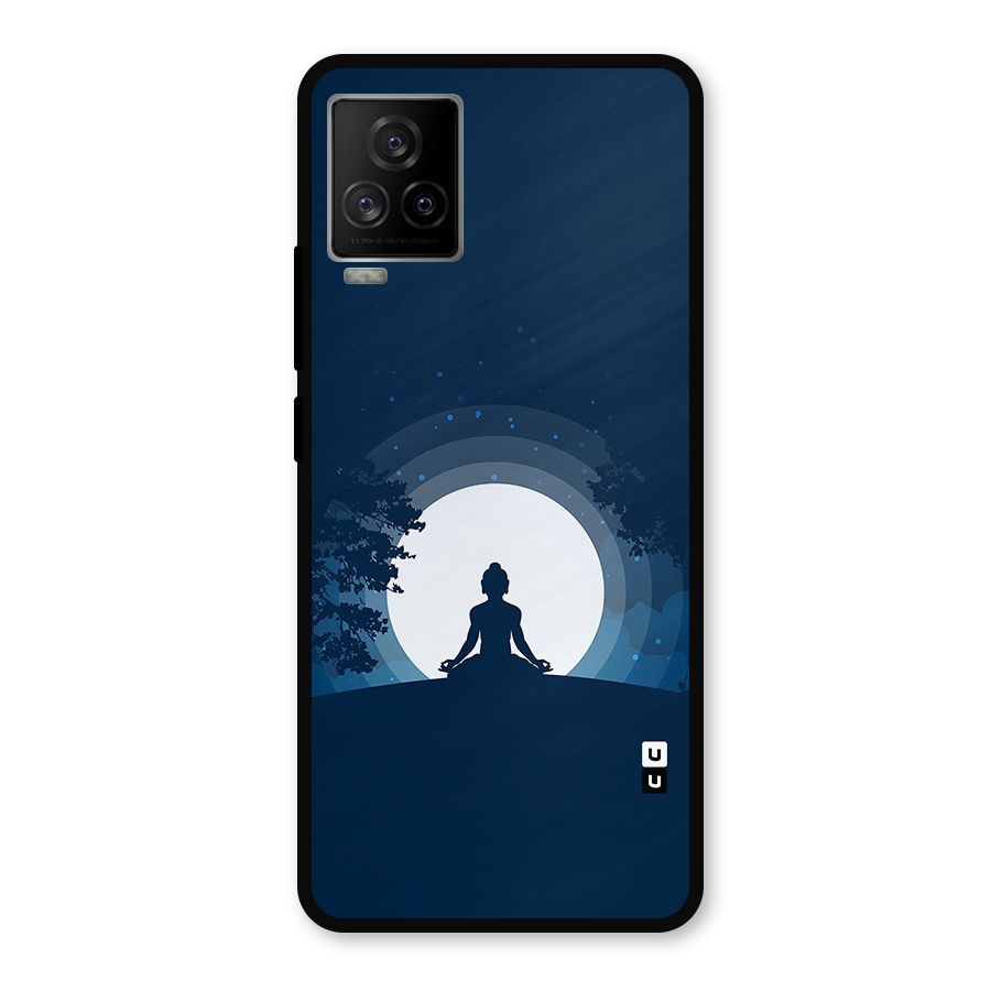 Calm Meditation Metal Back Case for iQOO 7 Legend 5G