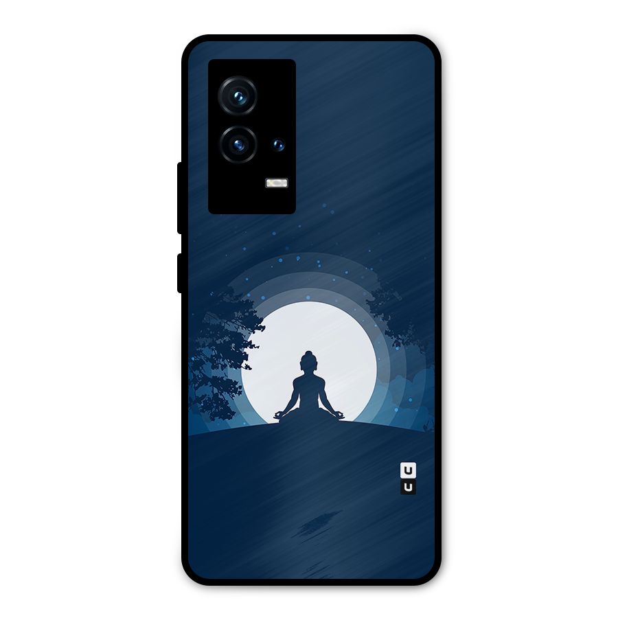 Calm Meditation Metal Back Case for iQOO 9 5G
