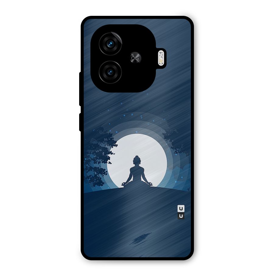 Calm Meditation Metal Back Case for iQOO Z9 Turbo