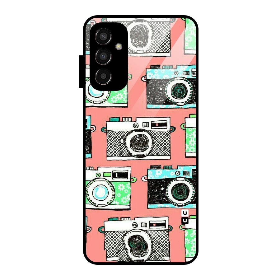 Cam Art Loving Glass Back Case for Galaxy F13