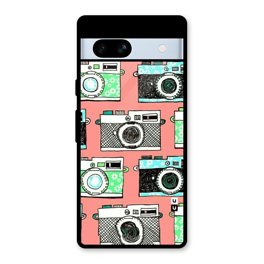 Cam Art Loving Glass Back Case for Google Pixel 7a
