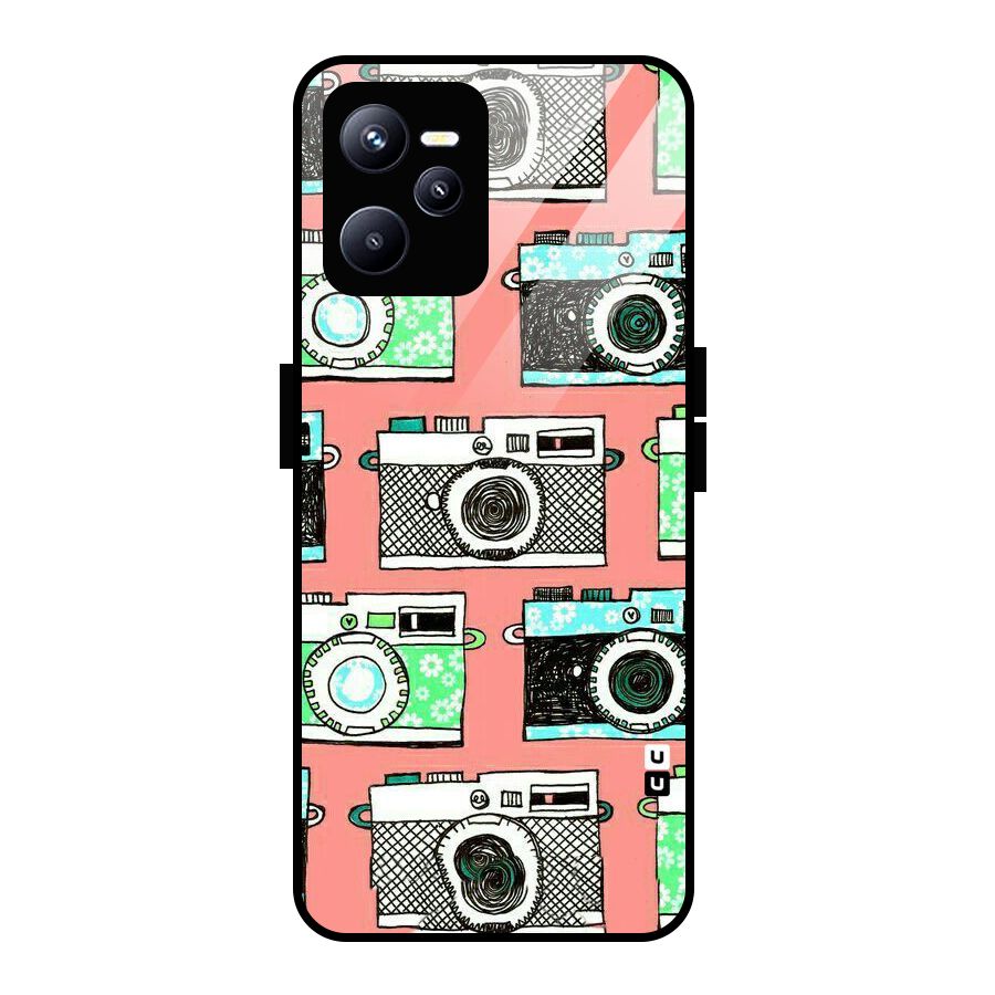 Cam Art Loving Glass Back Case for Realme C35
