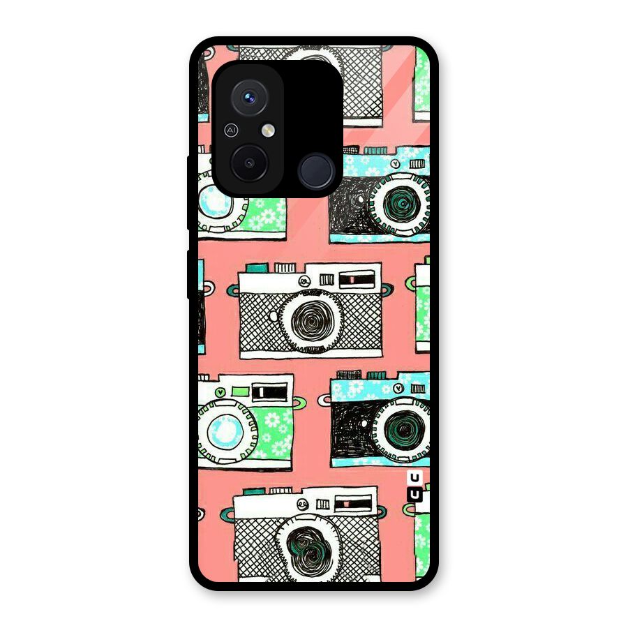 Cam Art Loving Glass Back Case for Redmi 12C