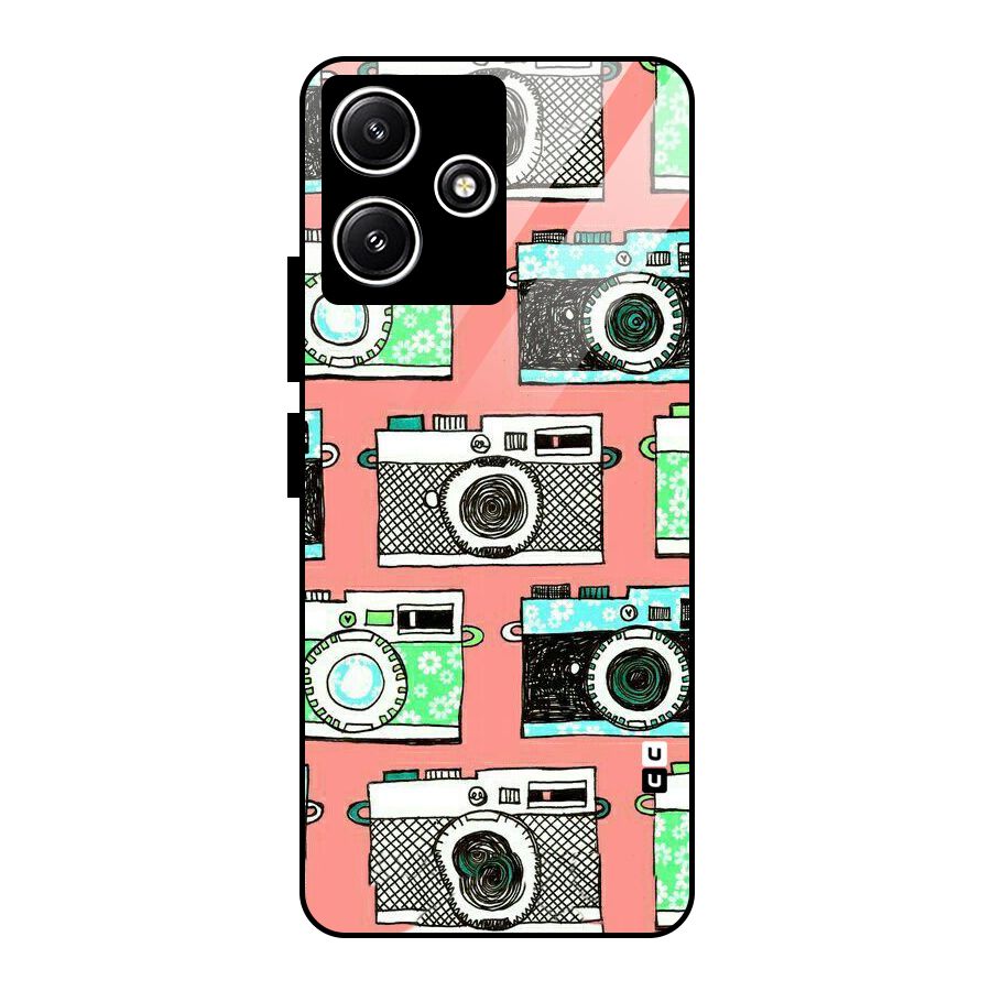 Cam Art Loving Glass Back Case for Redmi 12 5G