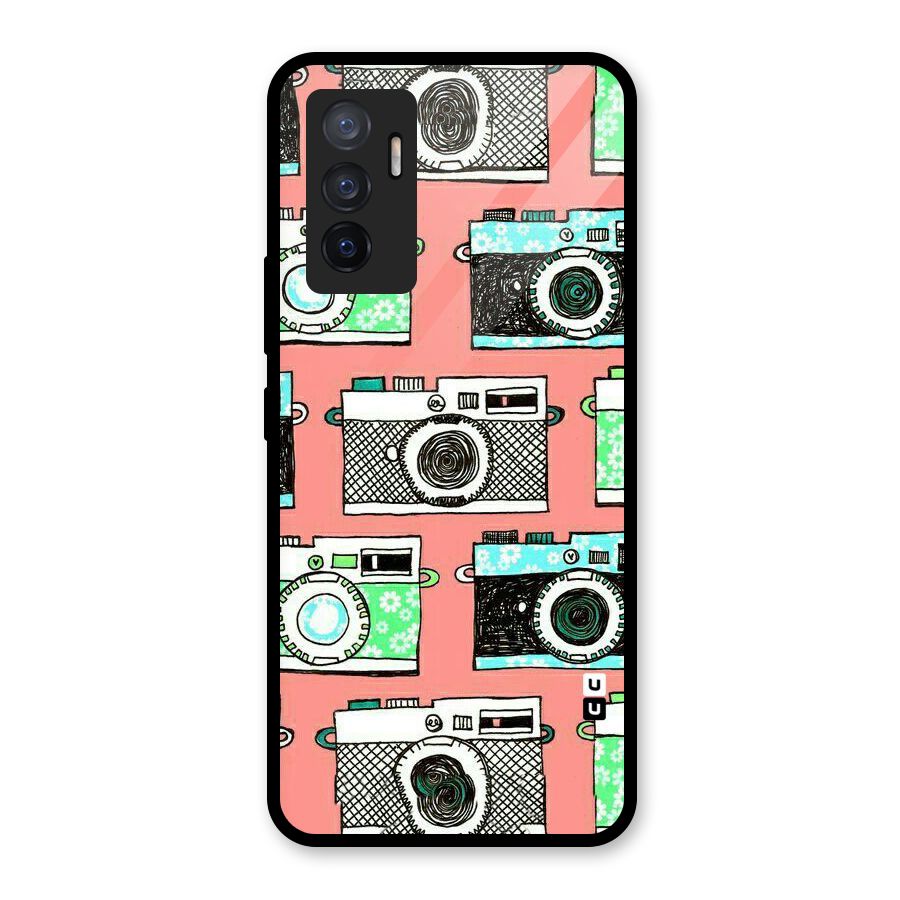 Cam Art Loving Glass Back Case for Vivo V23e