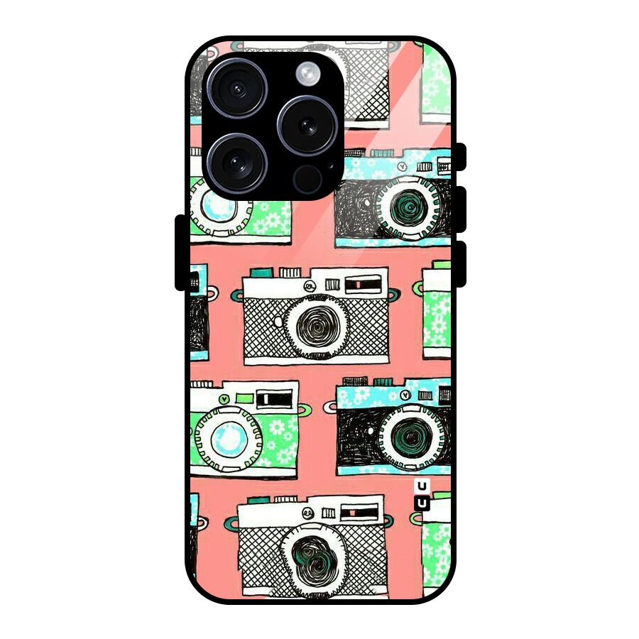 Cam Art Loving Glass Back Case for iPhone 15 Pro