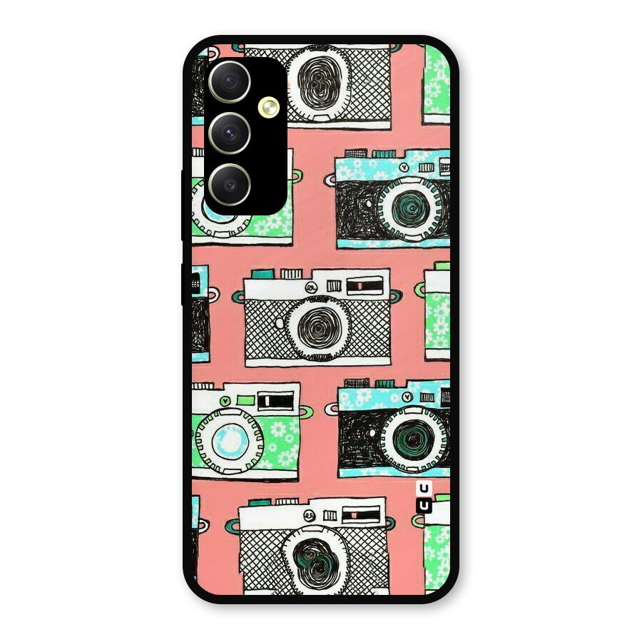 Cam Art Loving Metal Back Case for Galaxy A34