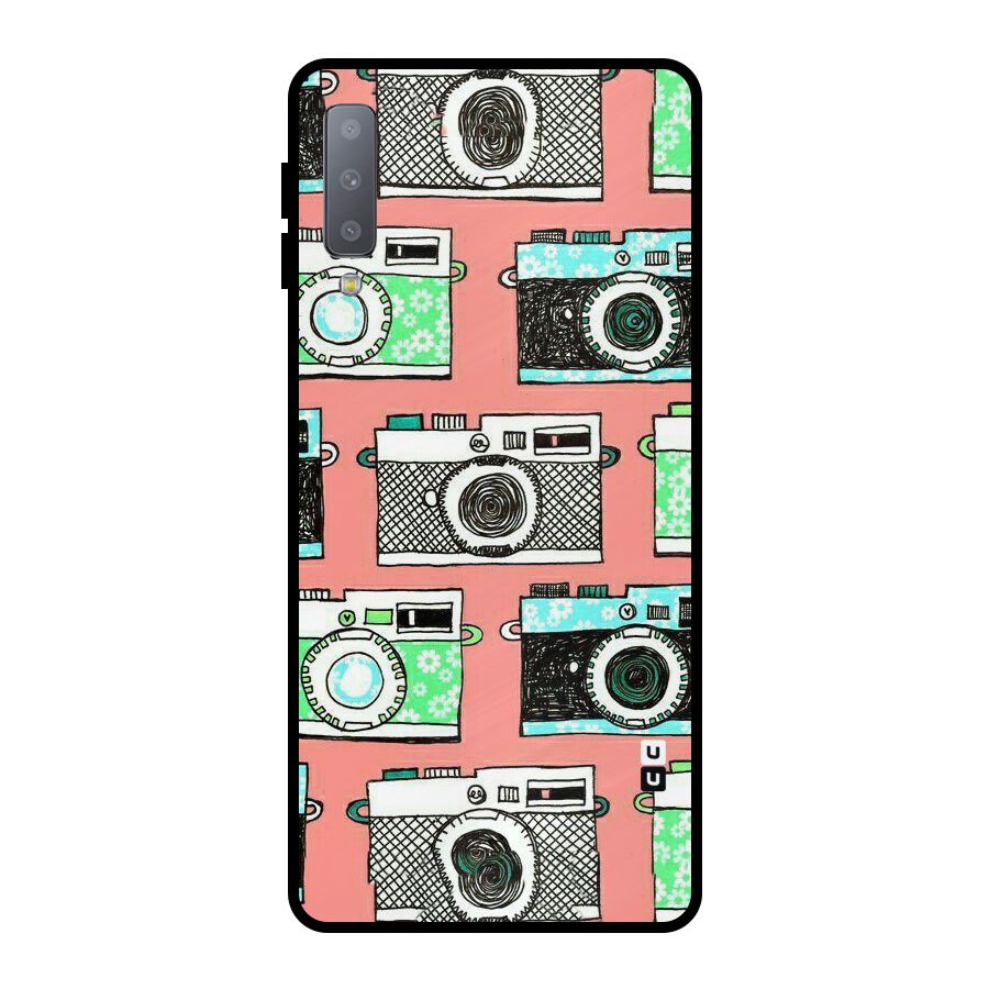Cam Art Loving Metal Back Case for Galaxy A7 (2018)