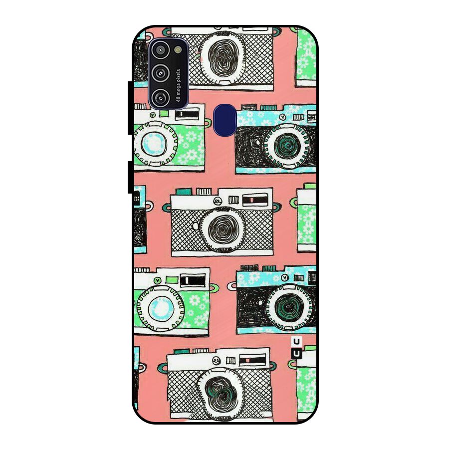 Cam Art Loving Metal Back Case for Galaxy M21