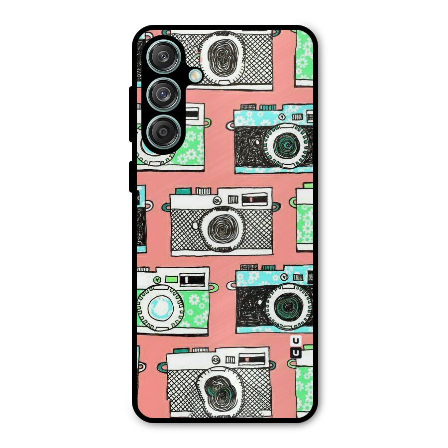 Cam Art Loving Metal Back Case for Galaxy M55 5G
