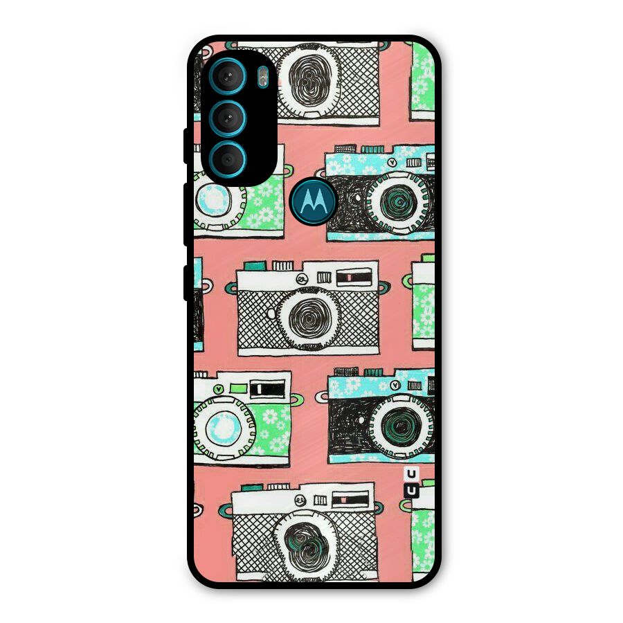 Cam Art Loving Metal Back Case for Moto G71 5G