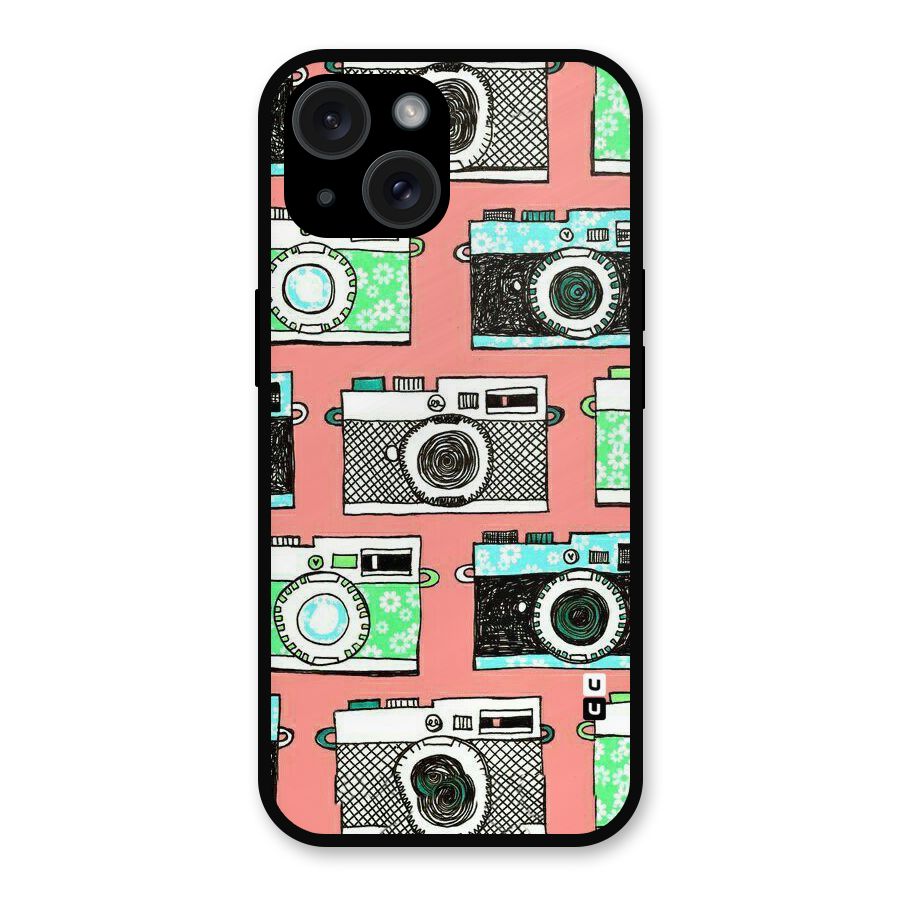 Cam Art Loving Metal Back Case for iPhone 15