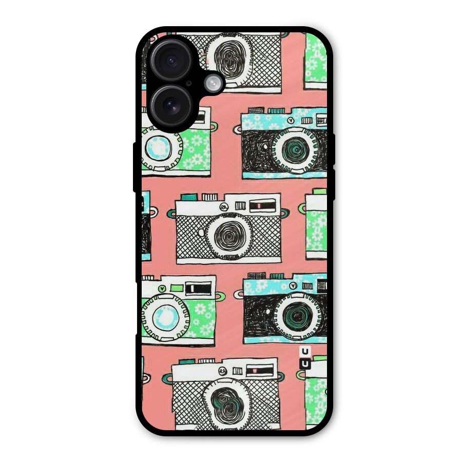 Cam Art Loving Metal Back Case for iPhone 16 Plus