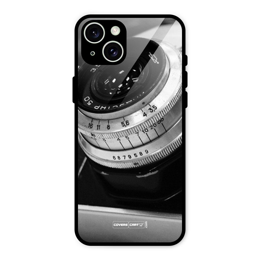Camera Lens Glass Back Case for iPhone 15 Plus
