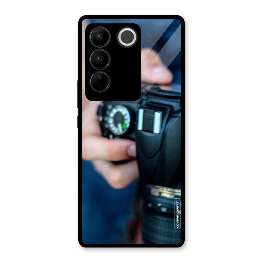 Camera Love Glass Back Case for Vivo V27 Pro
