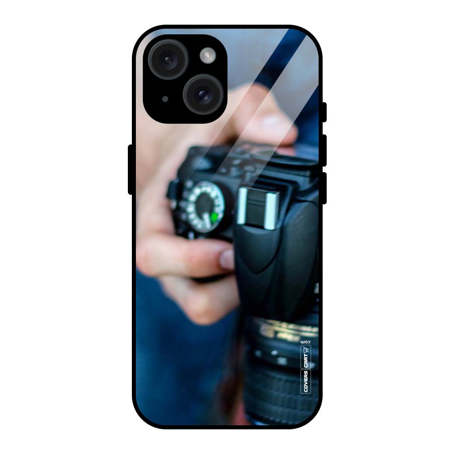 Camera Love Glass Back Case for iPhone 15