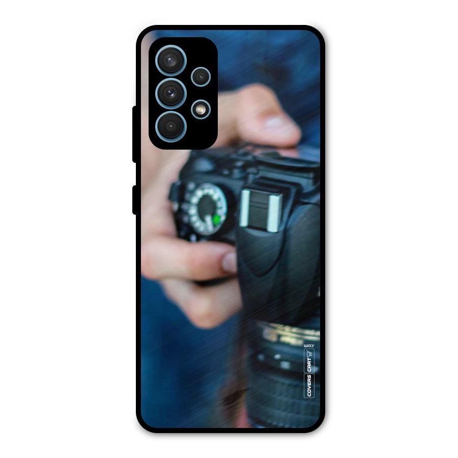 Camera Love Metal Back Case for Galaxy A32