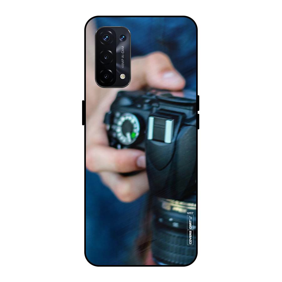 Camera Love Metal Back Case for Oppo A74 5G