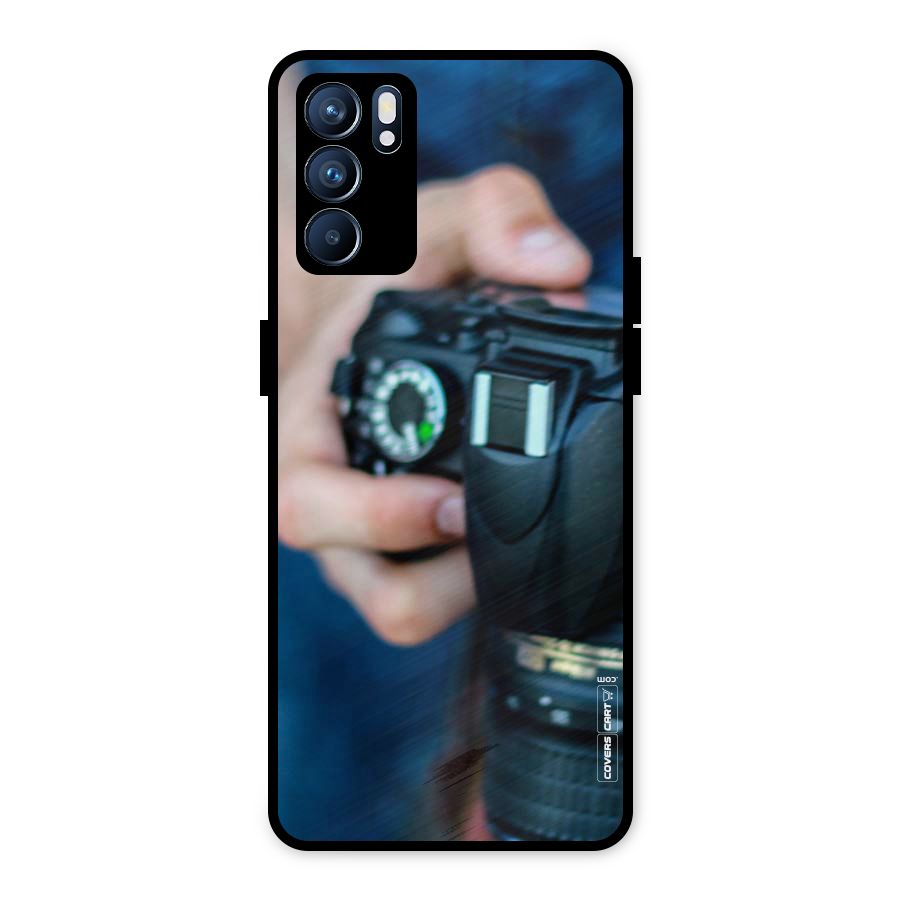Camera Love Metal Back Case for Oppo Reno6 5G
