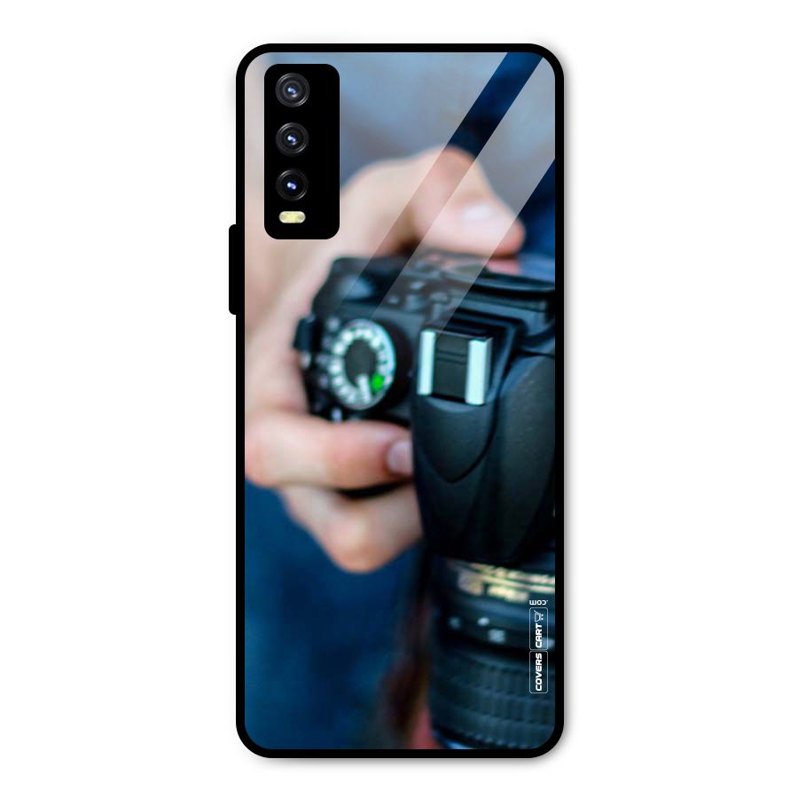 Camera Love Metal Back Case for Vivo Y20 2021