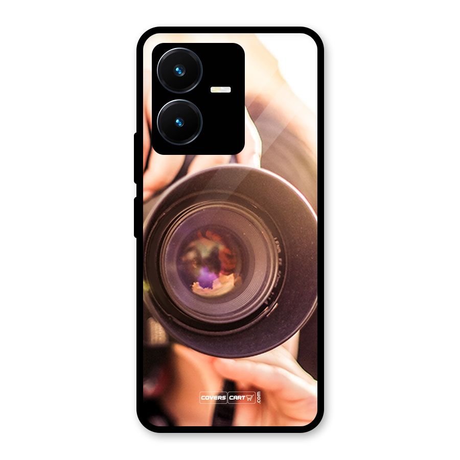 Camera Lovers Glass Back Case for Vivo Y22s