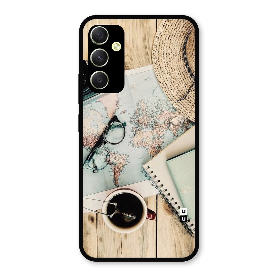 Camera Notebook Metal Back Case for Galaxy A34