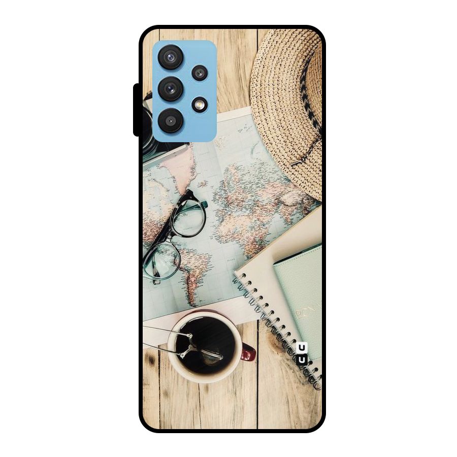 Camera Notebook Metal Back Case for Galaxy M32 5G