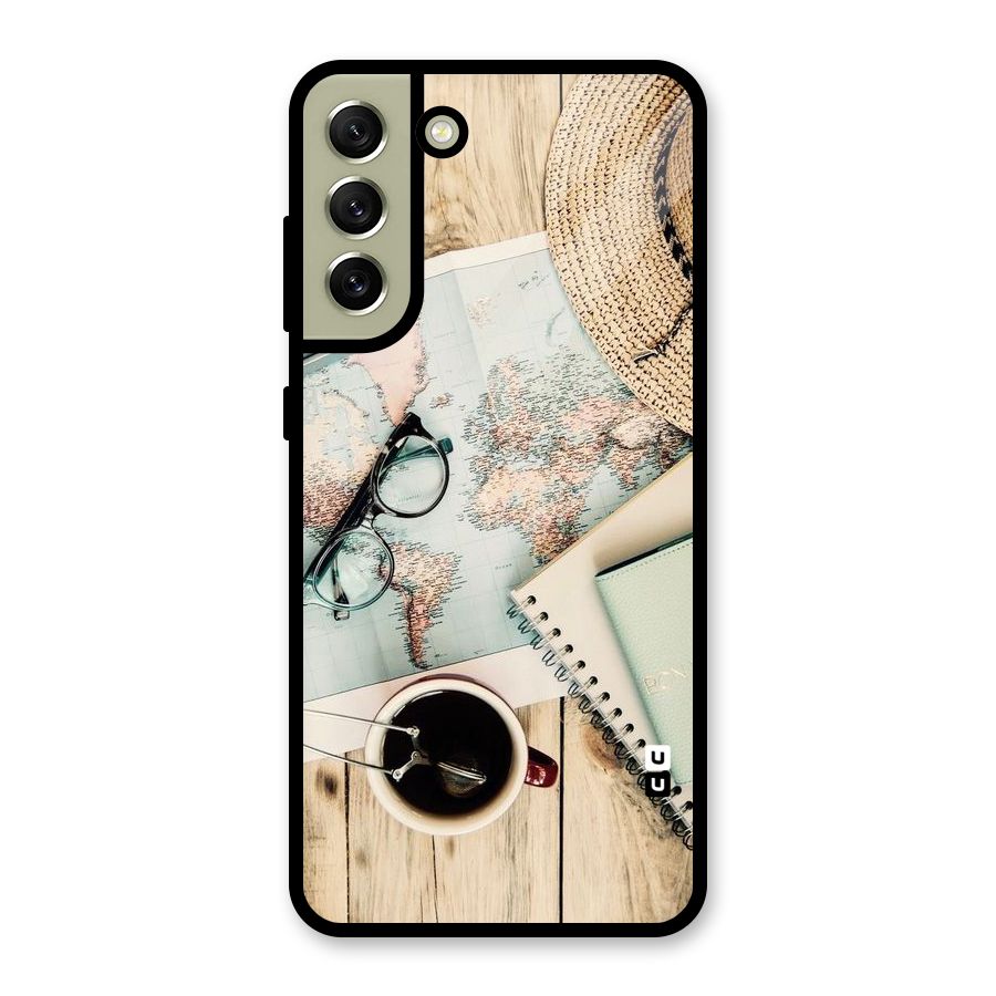 Camera Notebook Metal Back Case for Galaxy S21 FE 5G (2023)