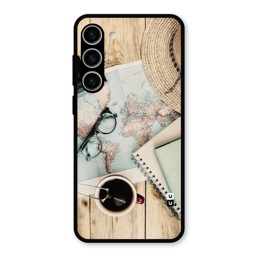 Camera Notebook Metal Back Case for Galaxy S23 Plus