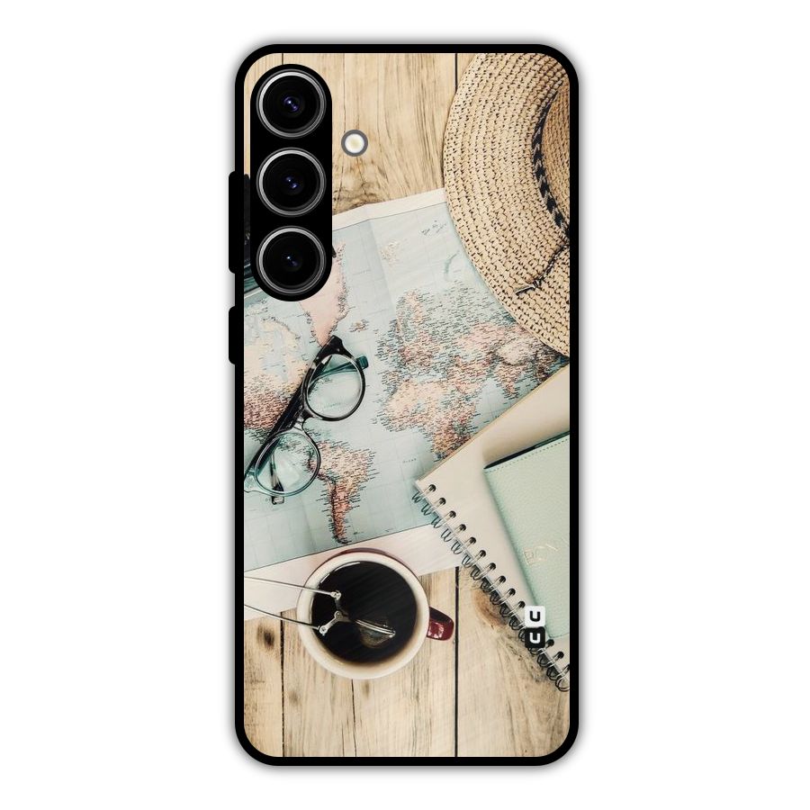 Camera Notebook Metal Back Case for Galaxy S24 Plus