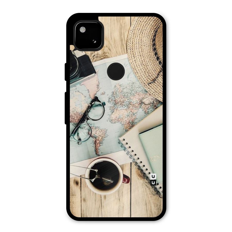 Camera Notebook Metal Back Case for Google Pixel 4a
