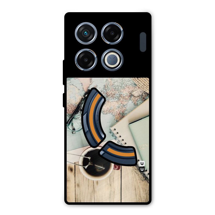 Camera Notebook Metal Back Case for Infinix GT 20 Pro