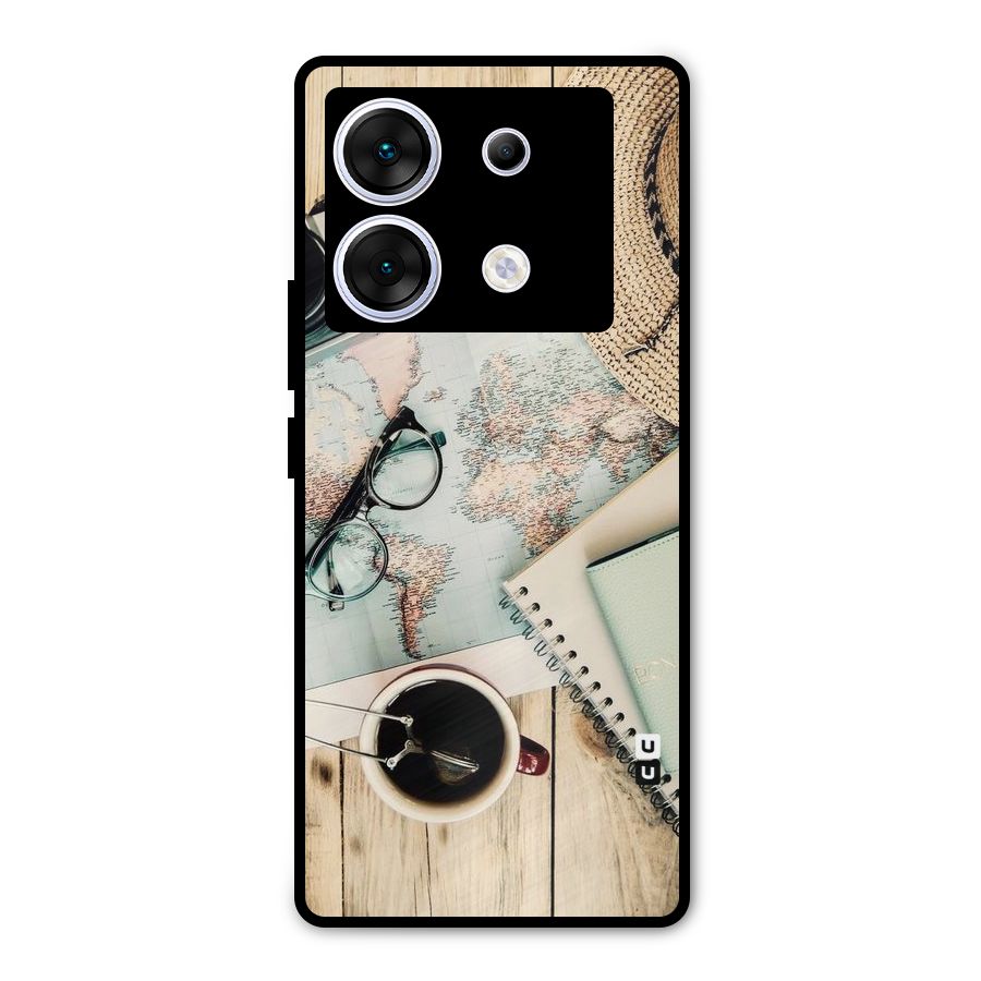 Camera Notebook Metal Back Case for Infinix Zero 30 5G