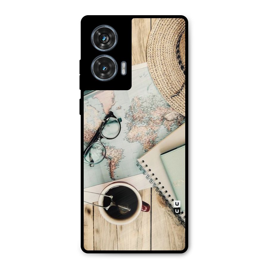 Camera Notebook Metal Back Case for Motorola Edge 50 Fusion