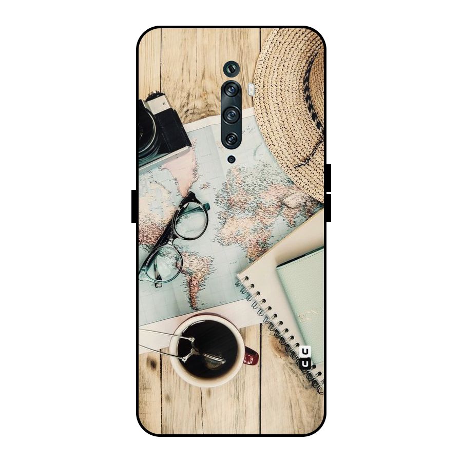 Camera Notebook Metal Back Case for Oppo Reno2 F