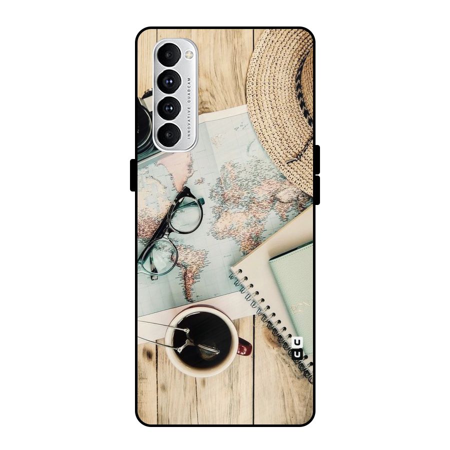 Camera Notebook Metal Back Case for Oppo Reno4 Pro