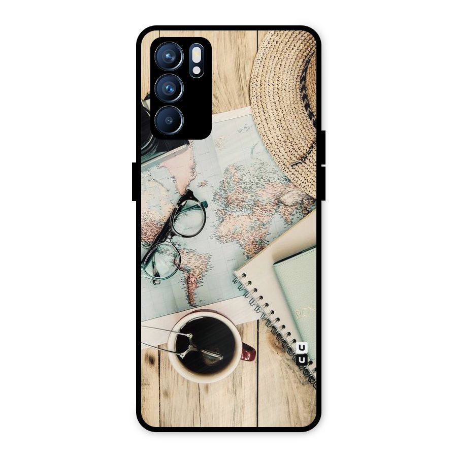 Camera Notebook Metal Back Case for Oppo Reno6 5G