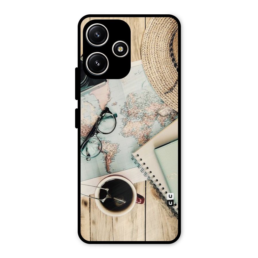 Camera Notebook Metal Back Case for Poco M6 Pro