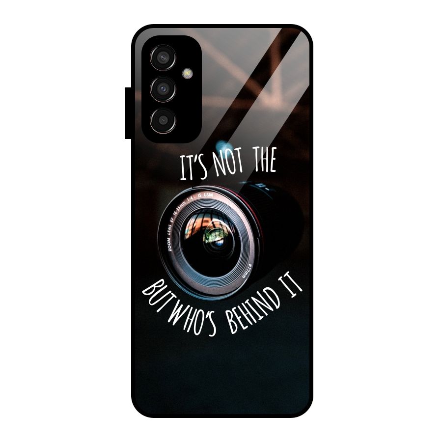 Camera Quote Glass Back Case for Galaxy F13