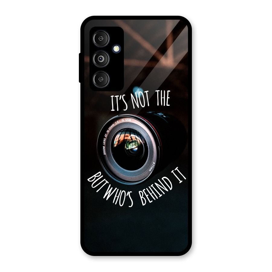 Camera Quote Glass Back Case for Galaxy M14 5G