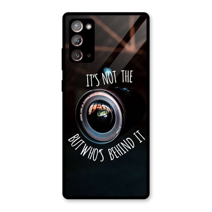 Camera Quote Glass Back Case for Galaxy Note 20