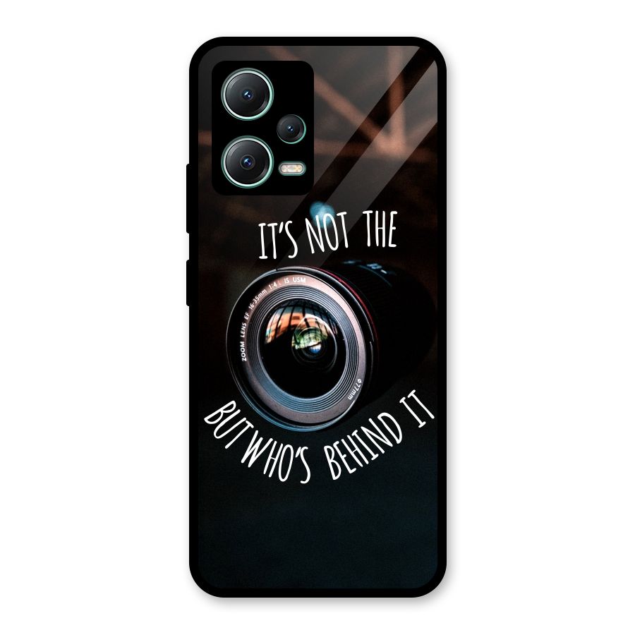 Camera Quote Glass Back Case for Poco X5