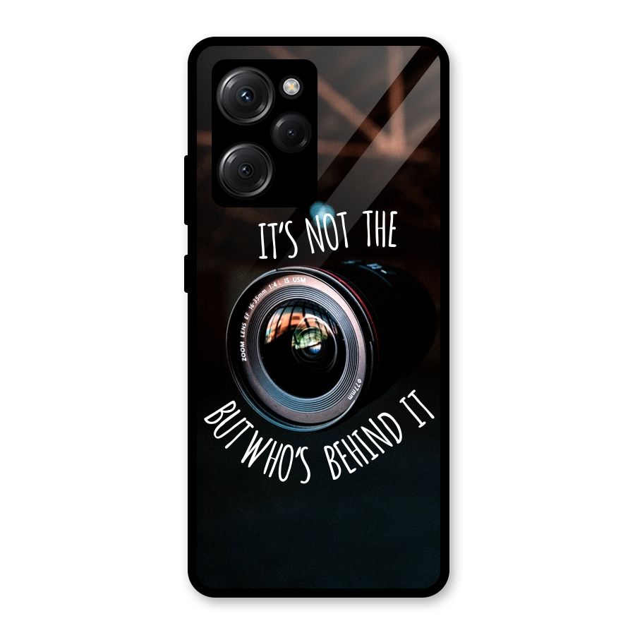 Camera Quote Glass Back Case for Poco X5 Pro