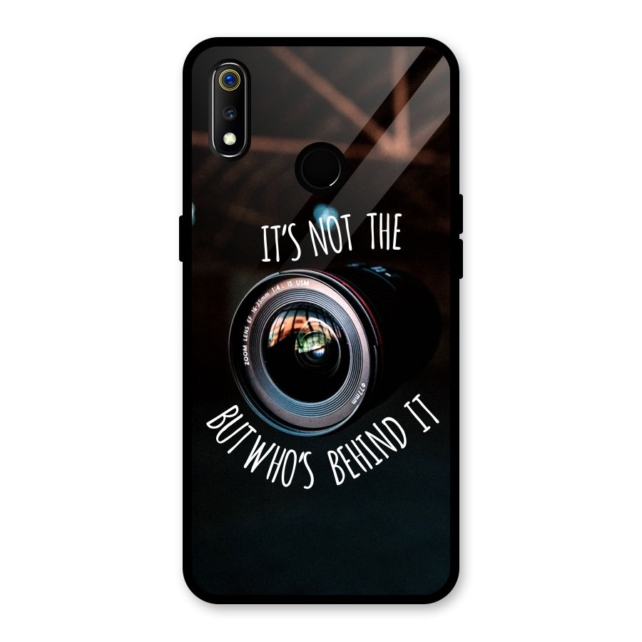 Camera Quote Glass Back Case for Realme 3i