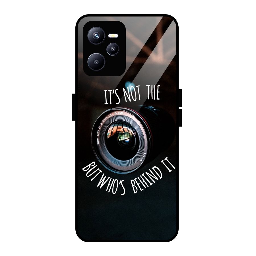 Camera Quote Glass Back Case for Realme C35