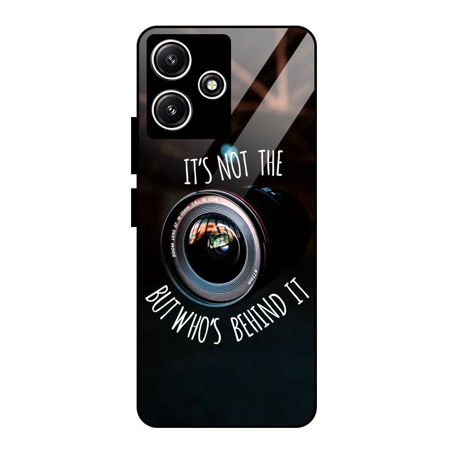 Camera Quote Glass Back Case for Redmi 12 5G