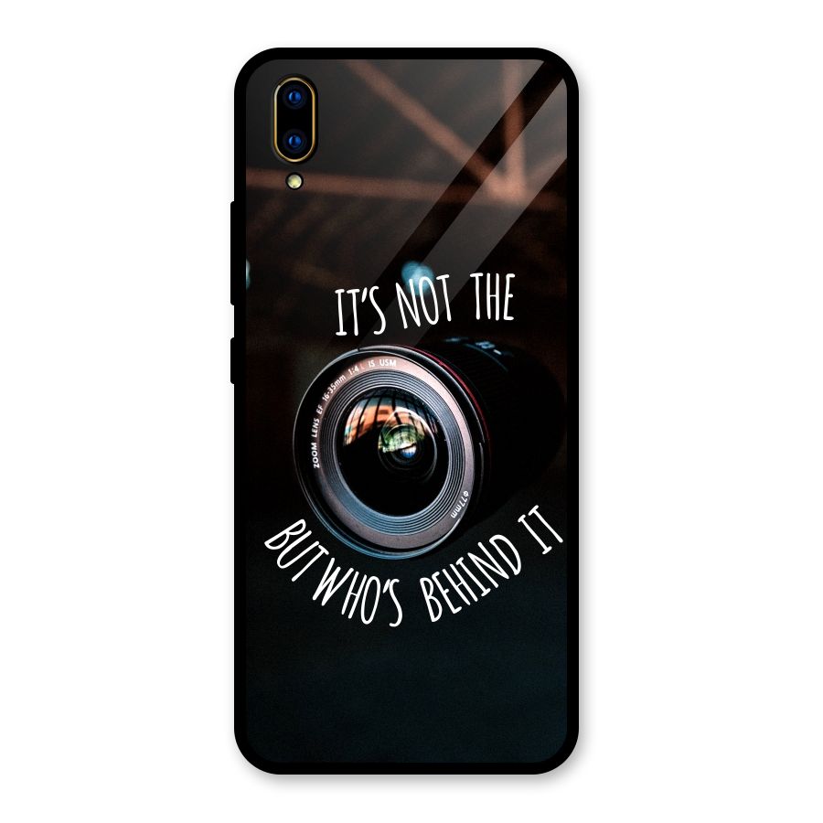 Camera Quote Glass Back Case for Vivo V11 Pro